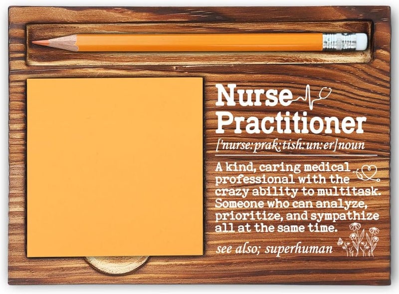 MFOMFO Nurse Practitioner Gifts for Women, Nurse Practitioner Thank You Gifts, Nurse Practitioner Appreciation Gifts, Funny Nurse Week Gift, Best Nurse Practitioner Self-Stick Note Pad Holders-LBB14 - Image 1